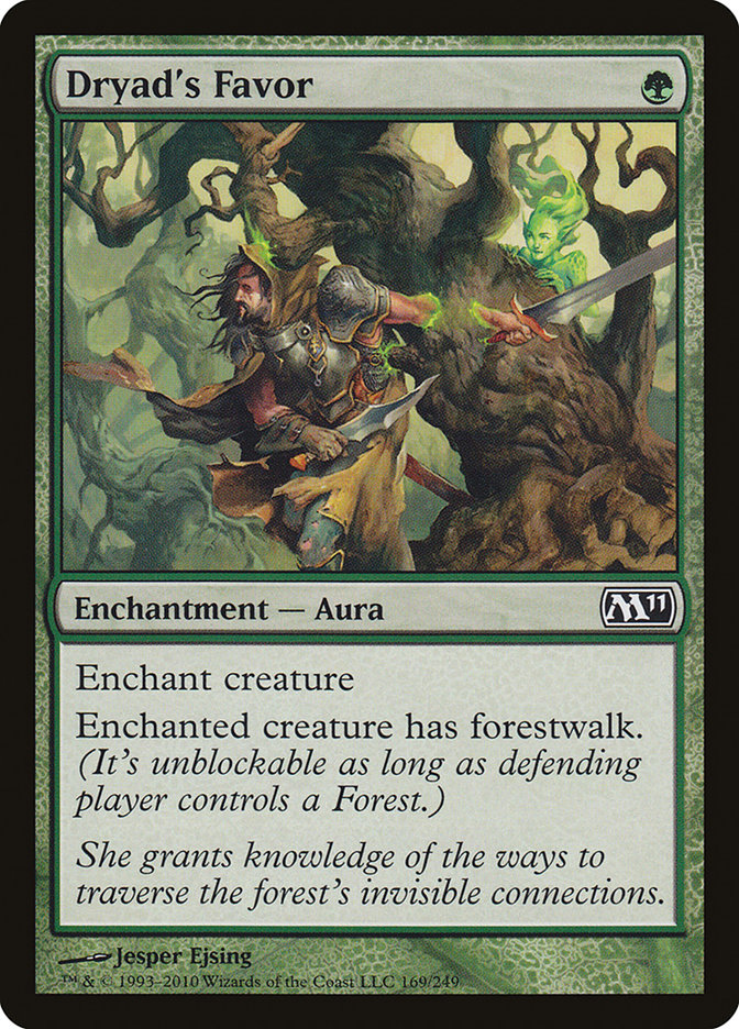 Dryad's Favor, Magic 2011 Card Art