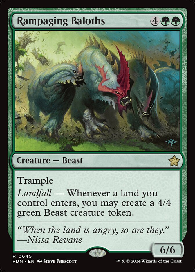 Rampaging Baloths, Foundations Card Art