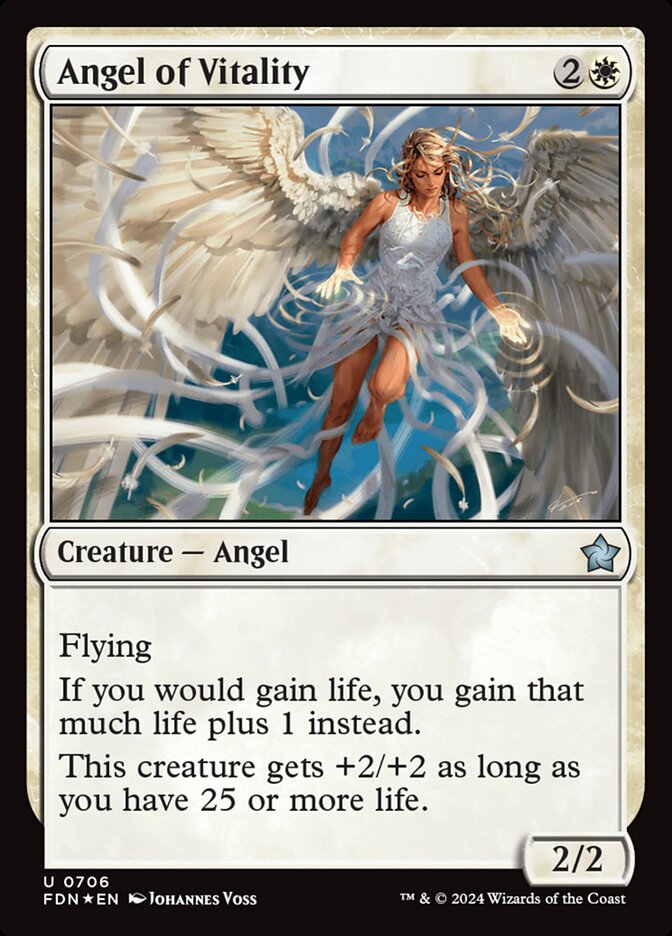 Angel of Vitality, Foundations Card Art