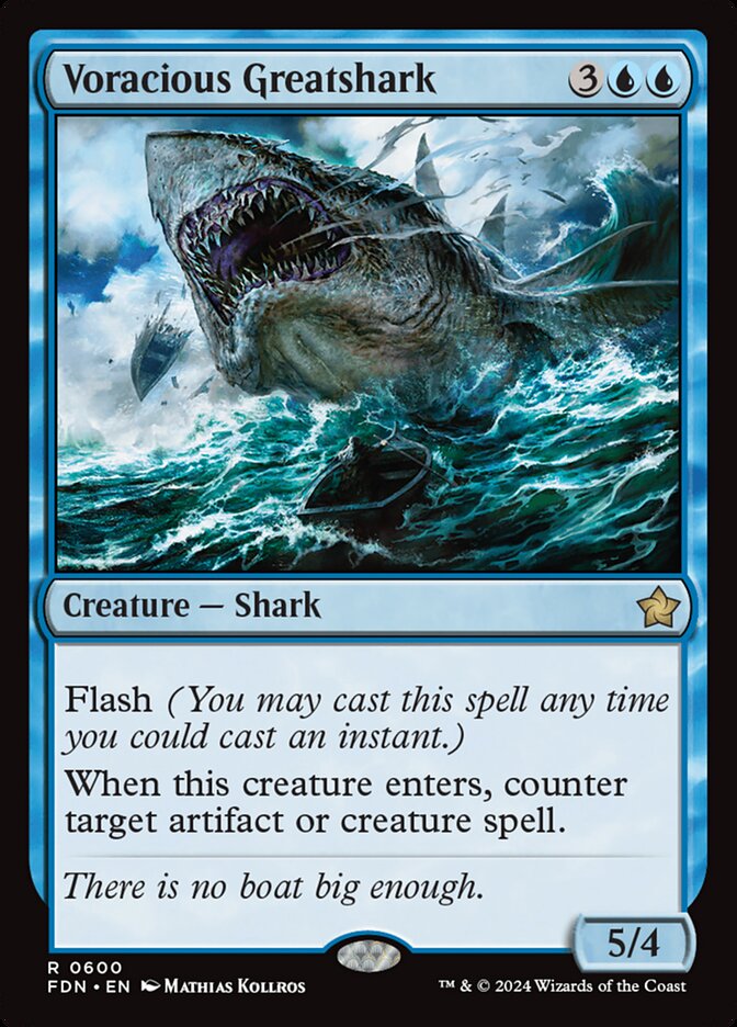 Voracious Greatshark, Foundations Card Art