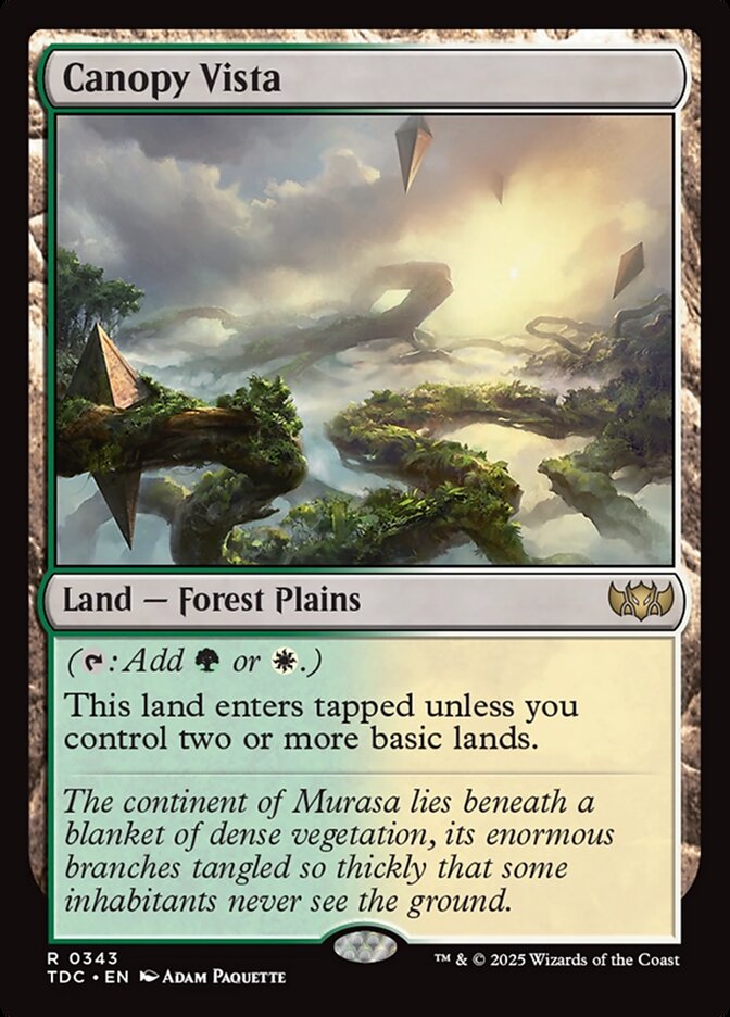 Canopy Vista, Tarkir: Dragonstorm Commander Card Art
