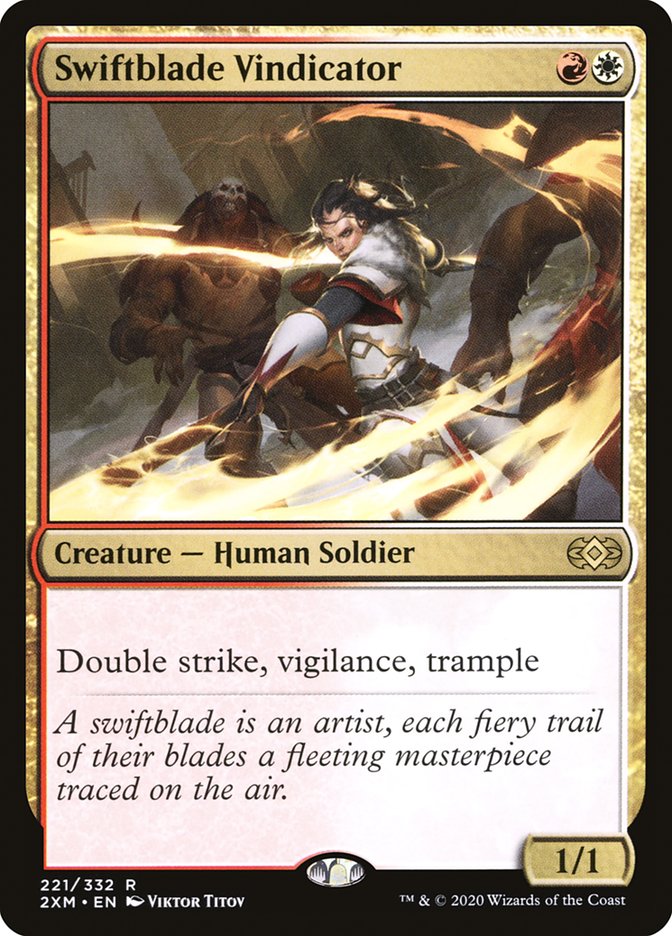 Swiftblade Vindicator, Double masters Card Art