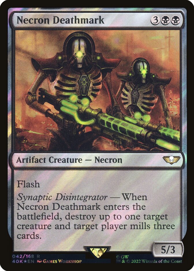 Necron Deathmark, Warhammer 40,000 Commander Card Art