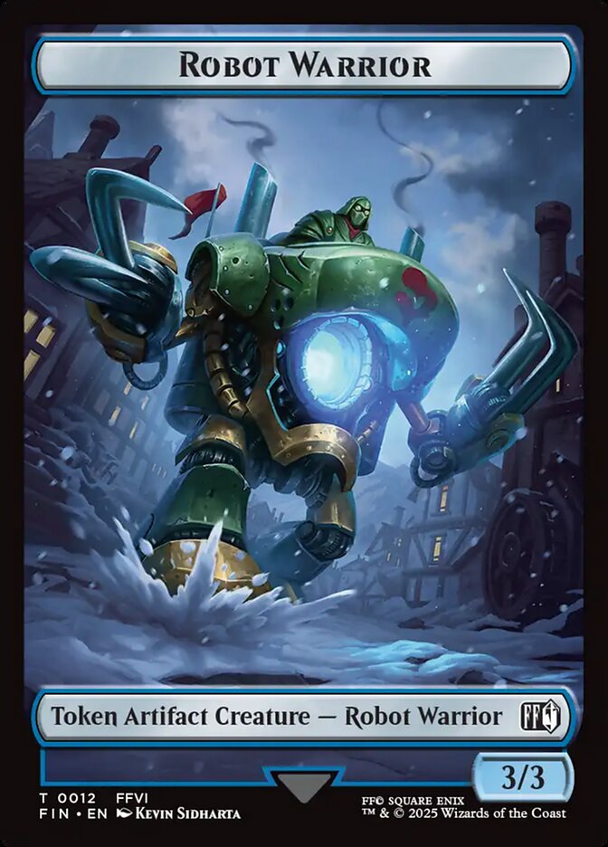 Robot Warrior, Final fantasy tokens Card Art