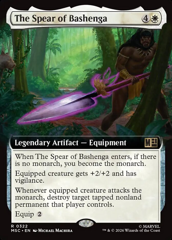 The Spear of Bashenga, Marvel Super Heroes Commander Card Art