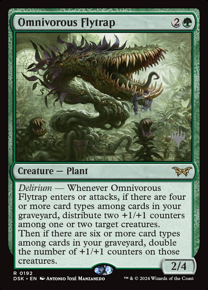 Omnivorous Flytrap, Duskmourn: house of horror promos Card Art
