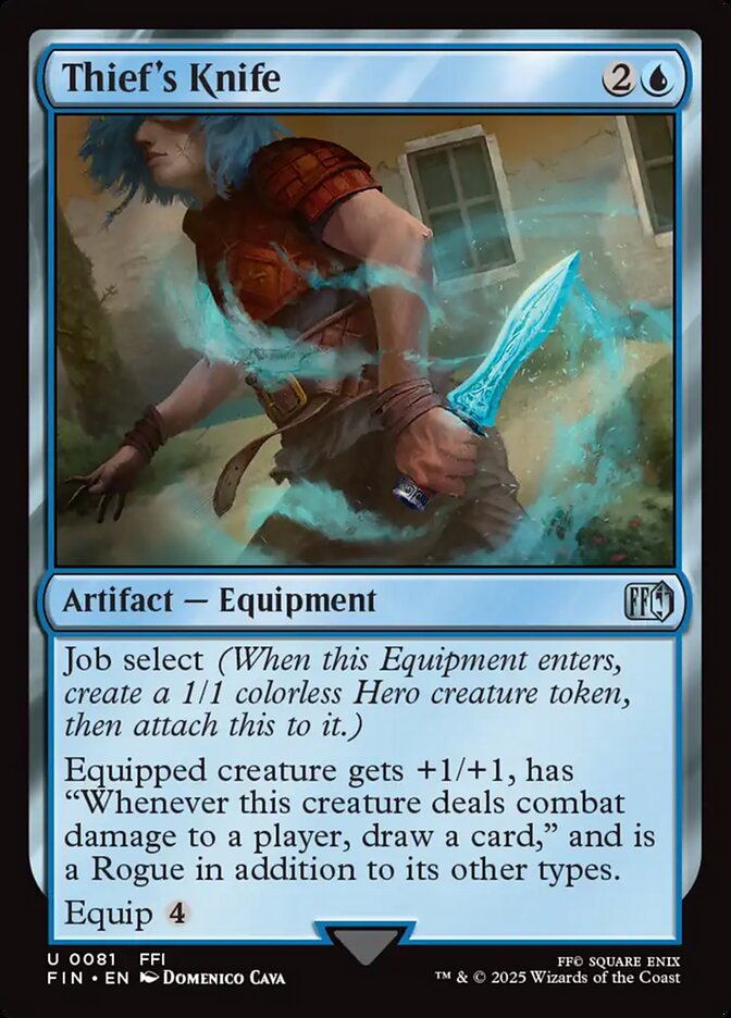 Thief's Knife, Final fantasy Card Art