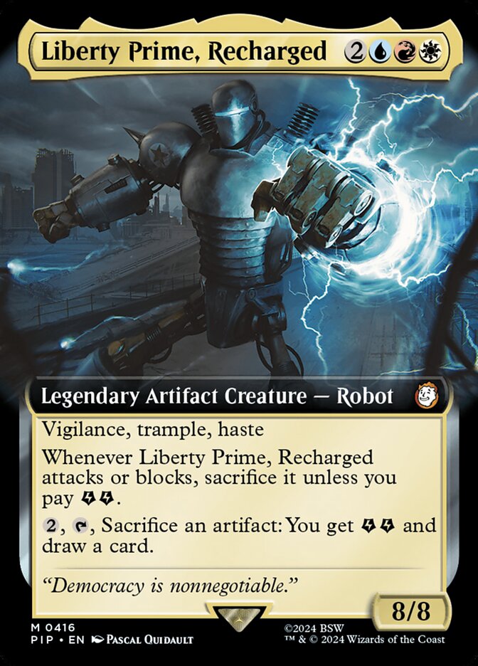 Liberty Prime, Recharged, Fallout Card Art