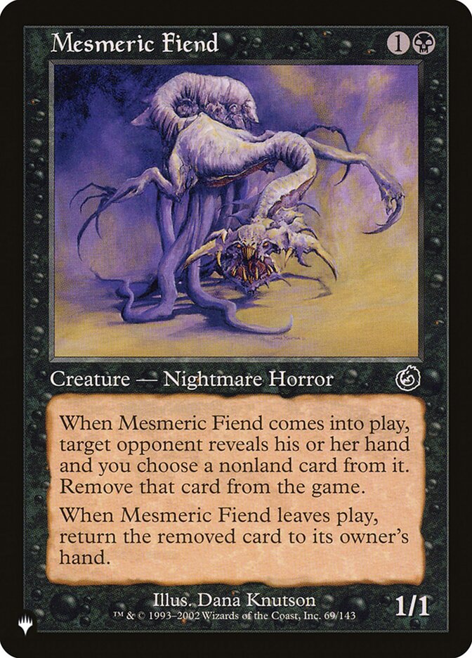 Mesmeric Fiend, The List Card Art