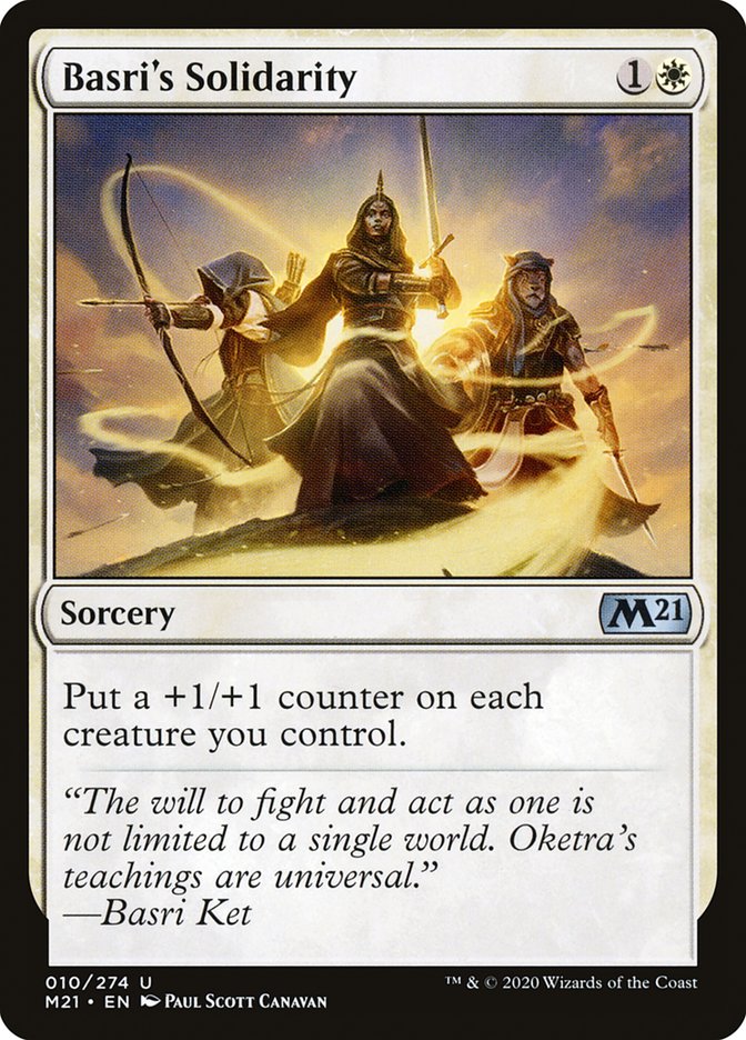 Basri's Solidarity, Core set 2021 Card Art