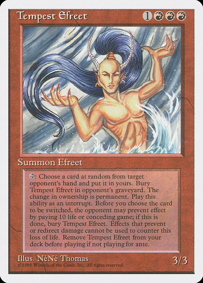 Tempest Efreet, Fourth Edition Card Art