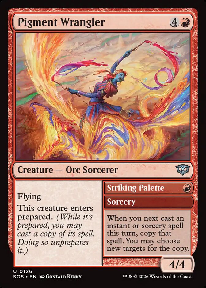 Pigment Wrangler // Striking Palette, Secrets Of Strixhaven Card Art