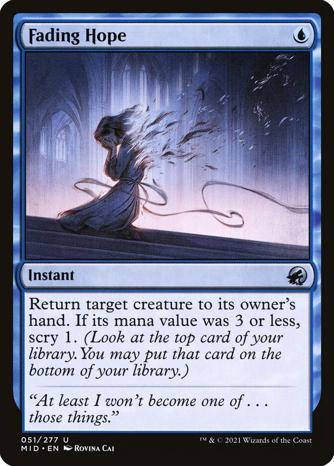 Fading Hope, Innistrad: midnight hunt Card Art