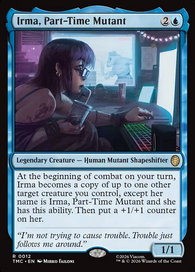 Irma, Part-Time Mutant, Teenage Mutant Ninja Turtles Eternal Card Art