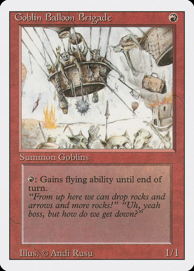 Goblin Balloon Brigade, Revised edition Card Art