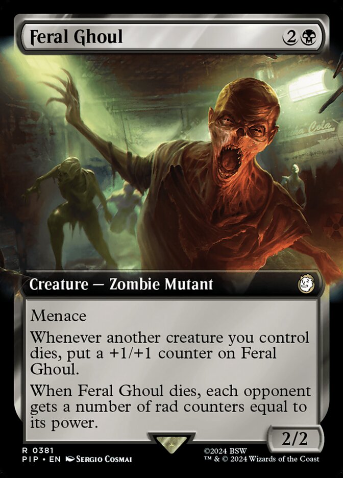 Feral Ghoul, Fallout Card Art