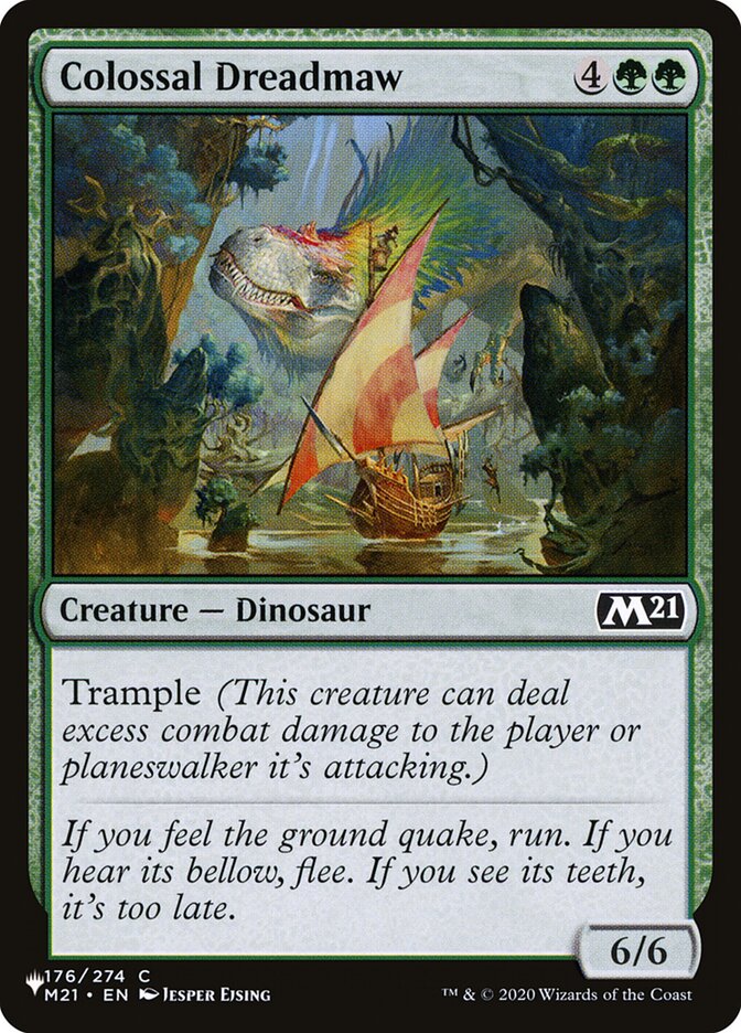 Colossal Dreadmaw, The List Card Art