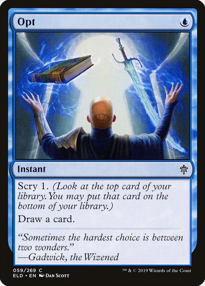 Opt, Throne of eldraine Card Art