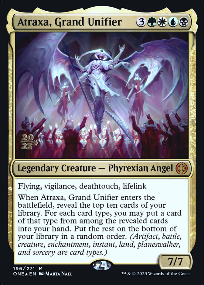 Atraxa, Grand Unifier, Phyrexia: all will be one promos Card Art