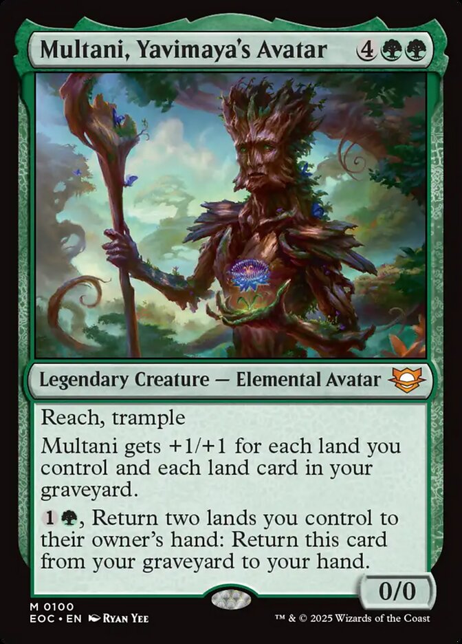 Multani, Yavimaya's Avatar, Edge Of Eternities Commander Card Art