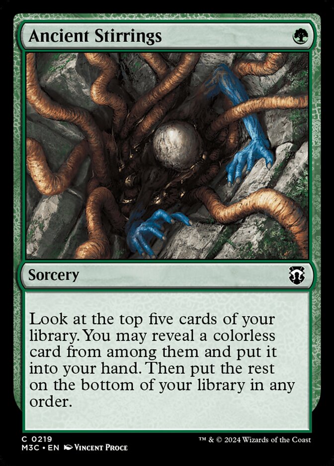 Ancient Stirrings, Modern Horizons 3 Commander Card Art