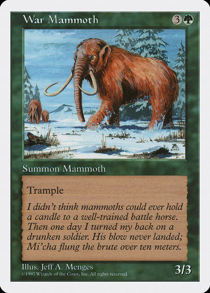 War Mammoth, Fifth edition Card Art