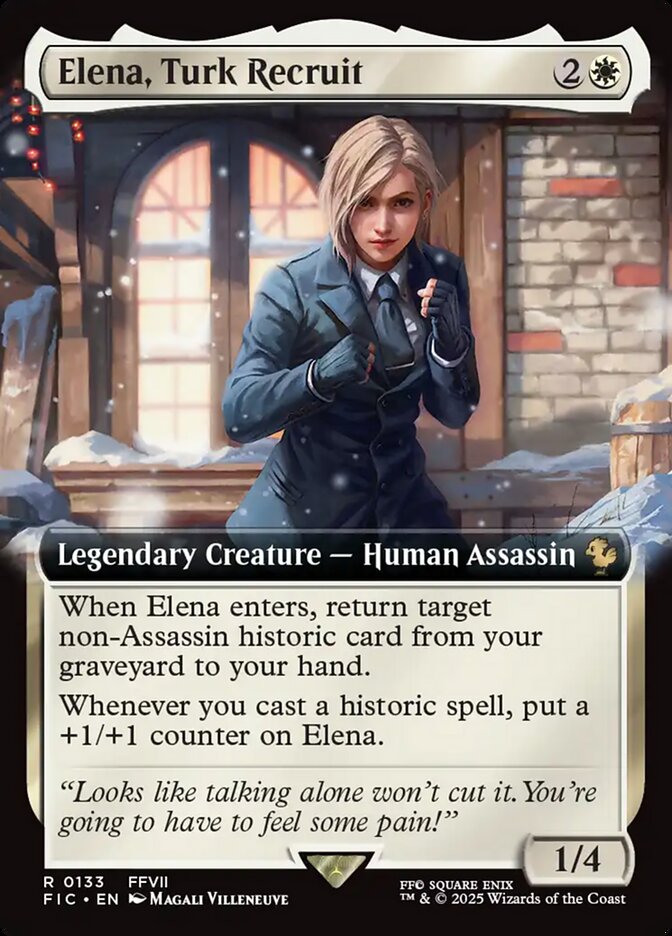 Elena, Turk Recruit, Final Fantasy Commander Card Art