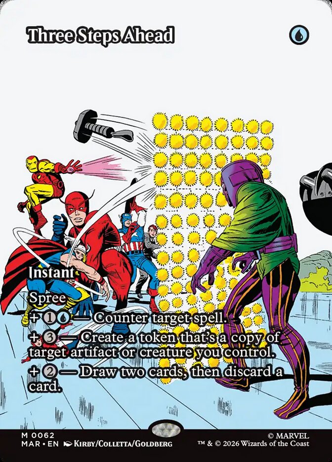 Three Steps Ahead, Marvel Universe Card Art