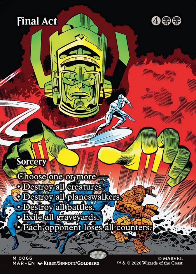 Final Act, Marvel Universe Card Art