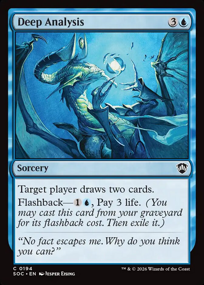 Deep Analysis, Secrets Of Strixhaven Commander Card Art