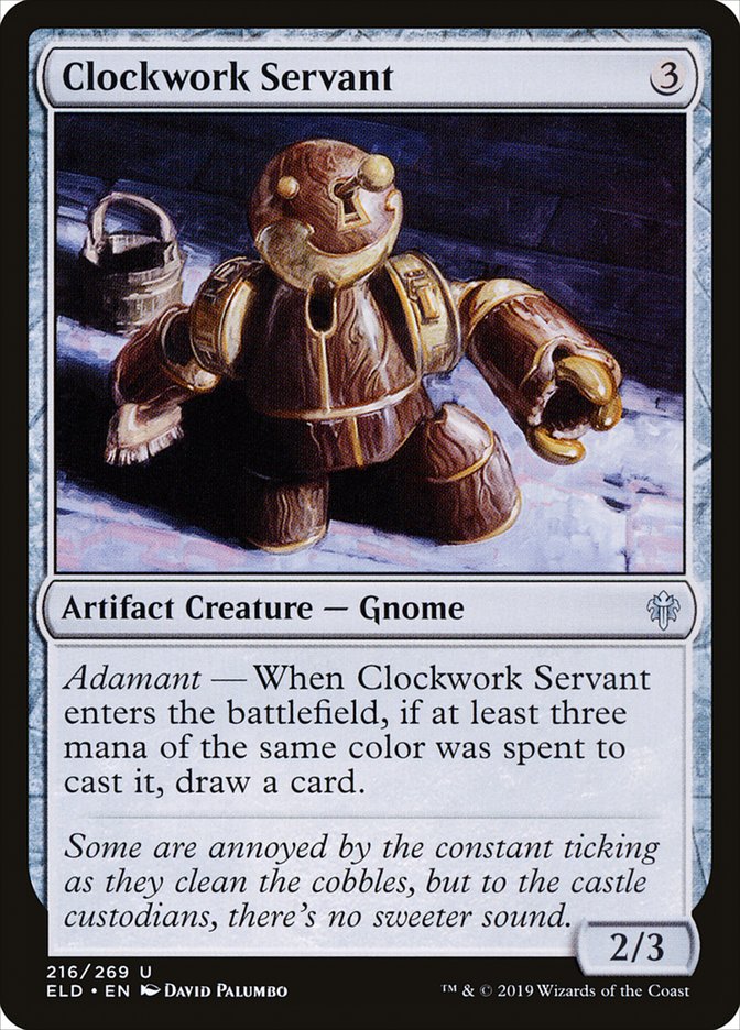 Clockwork Servant, Throne of eldraine Card Art