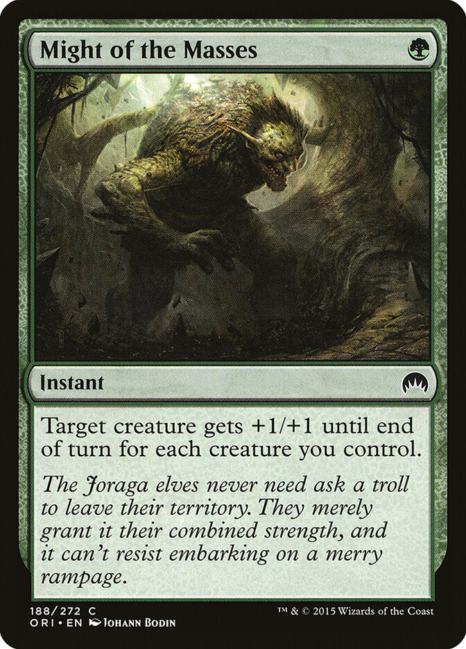 Might of the Masses, Magic Origins Card Art