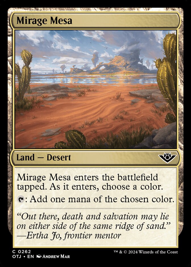 Mirage Mesa, Outlaws of thunder junction Card Art