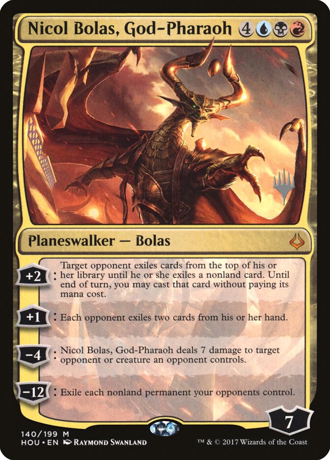 Nicol Bolas, God-Pharaoh, Hour Of Devastation Promos Card Art