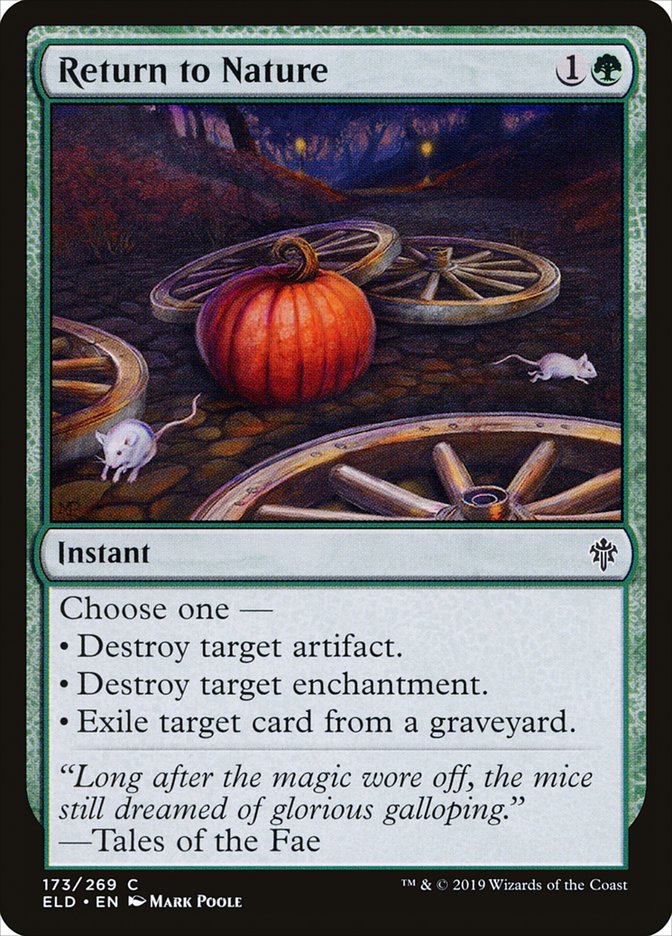 Return to Nature, Throne of eldraine Card Art