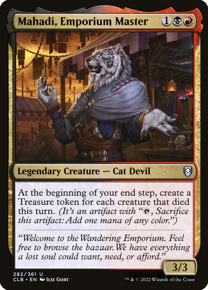 Mahadi, Emporium Master, Commander legends: battle for baldur's gate Card Art