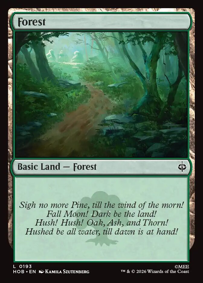 Forest, The Hobbit Card Art