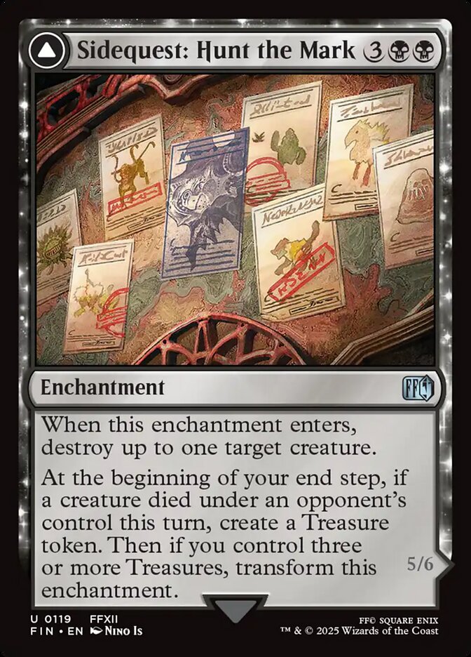 Sidequest: Hunt the Mark // Yiazmat, Ultimate Mark, Final fantasy Card Art