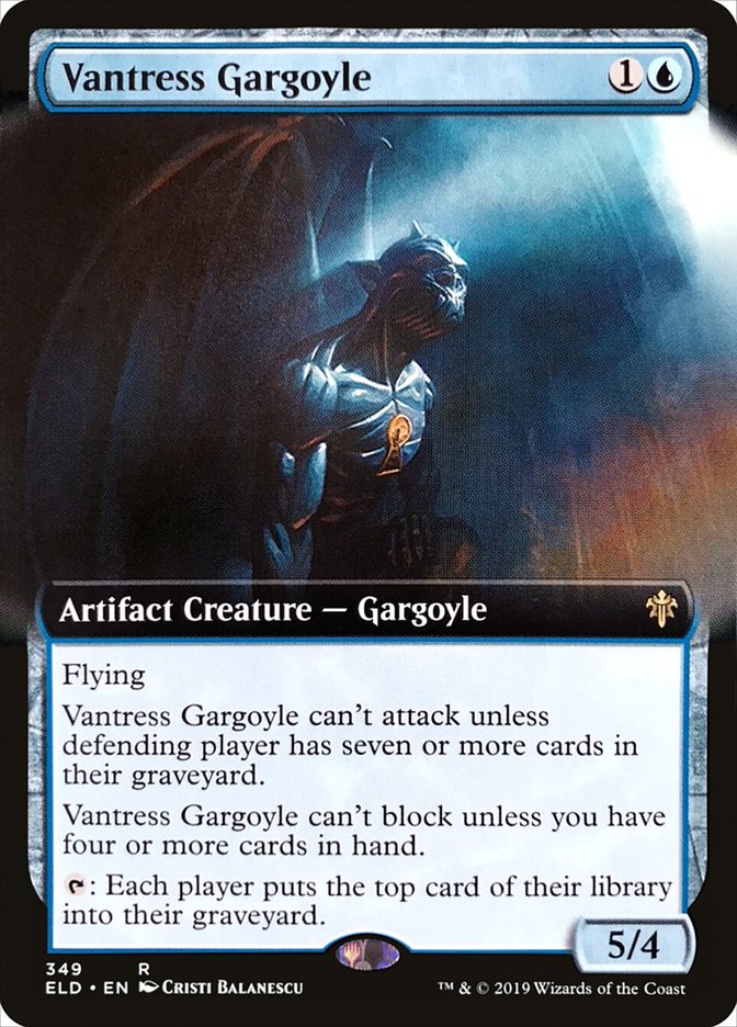Vantress Gargoyle, Throne of eldraine Card Art