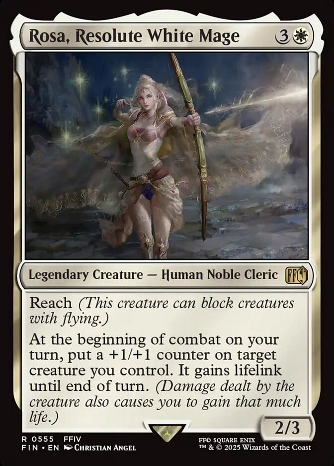Rosa, Resolute White Mage, Final fantasy Card Art