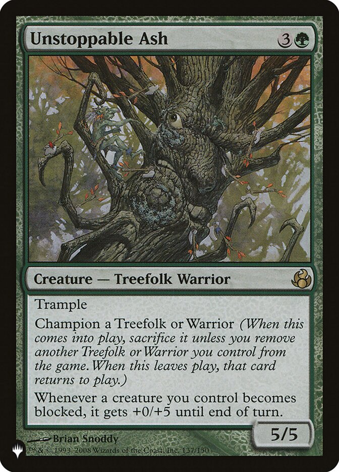Unstoppable Ash, The List Card Art