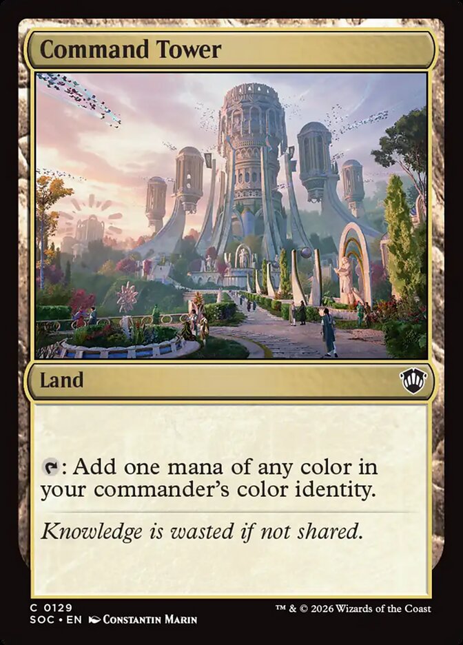 Command Tower, Secrets Of Strixhaven Commander Card Art