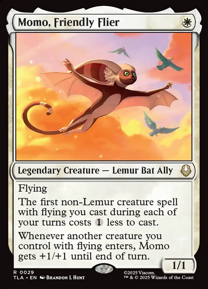 Momo, Friendly Flier, Avatar: The Last Airbender Card Art