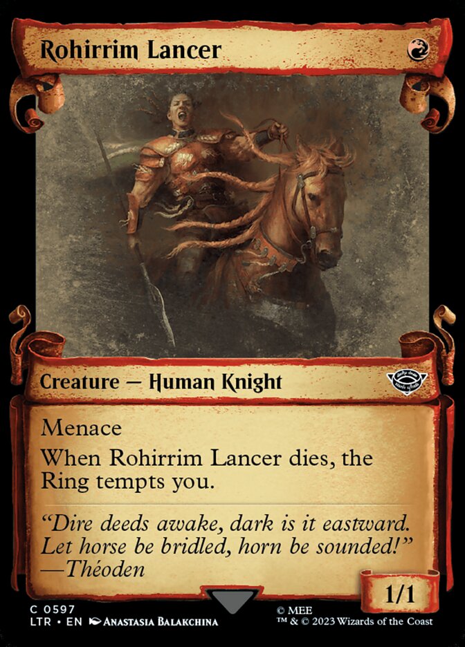 Rohirrim Lancer, The lord of the rings: tales of middle-earth Card Art