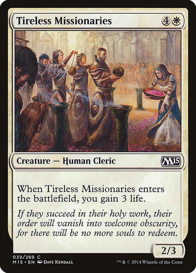 Tireless Missionaries, Magic 2015 Card Art