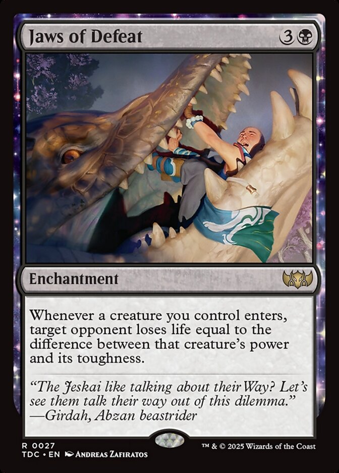 Jaws of Defeat, Tarkir: Dragonstorm Commander Card Art