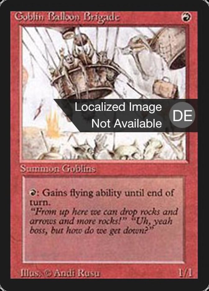 Goblin Balloon Brigade, Foreign Black Border Card Art