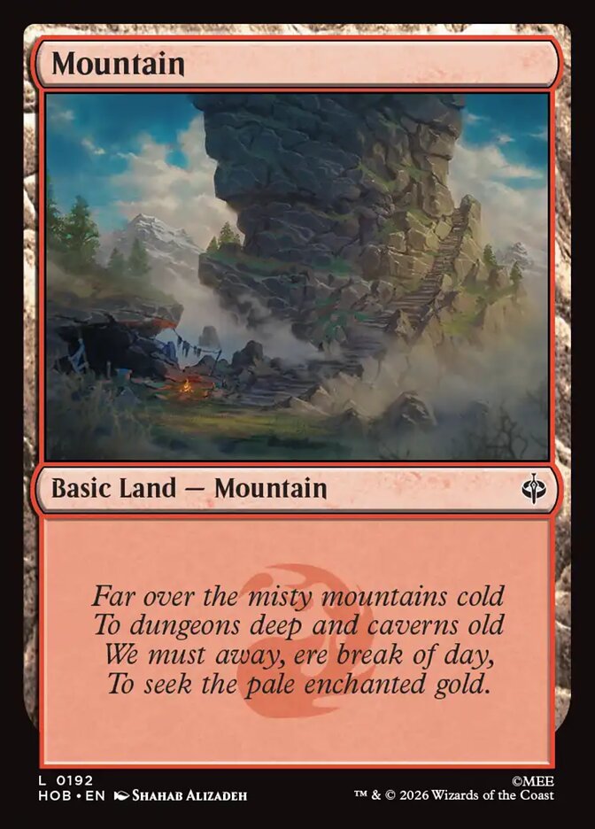 Mountain, The Hobbit Card Art