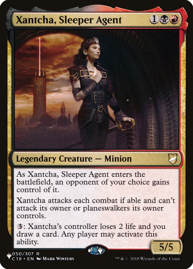 Xantcha, Sleeper Agent, The List Card Art