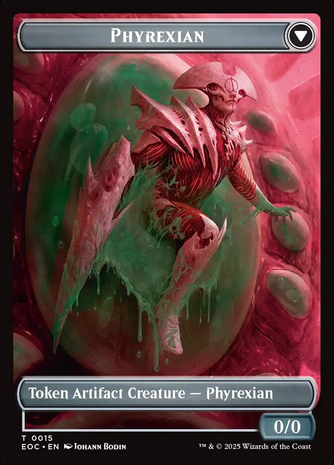 Incubator // Phyrexian, Edge Of Eternities Commander Tokens Card Art